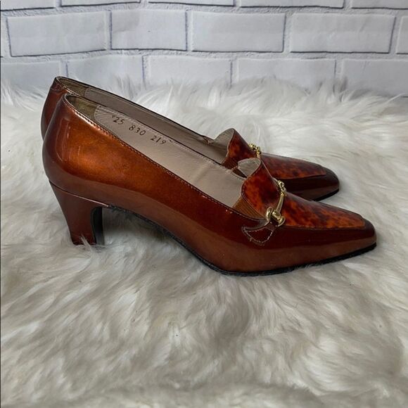 Lanvin Vintage Patent Leather Pumps Sz 22.5/6 - Picture 4 of 7